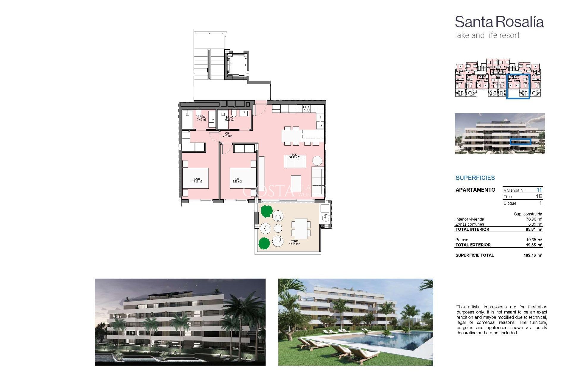 Nieuwbouw Woningen - Appartement -
Torre Pacheco - Santa Rosalia Lake And Life Resort