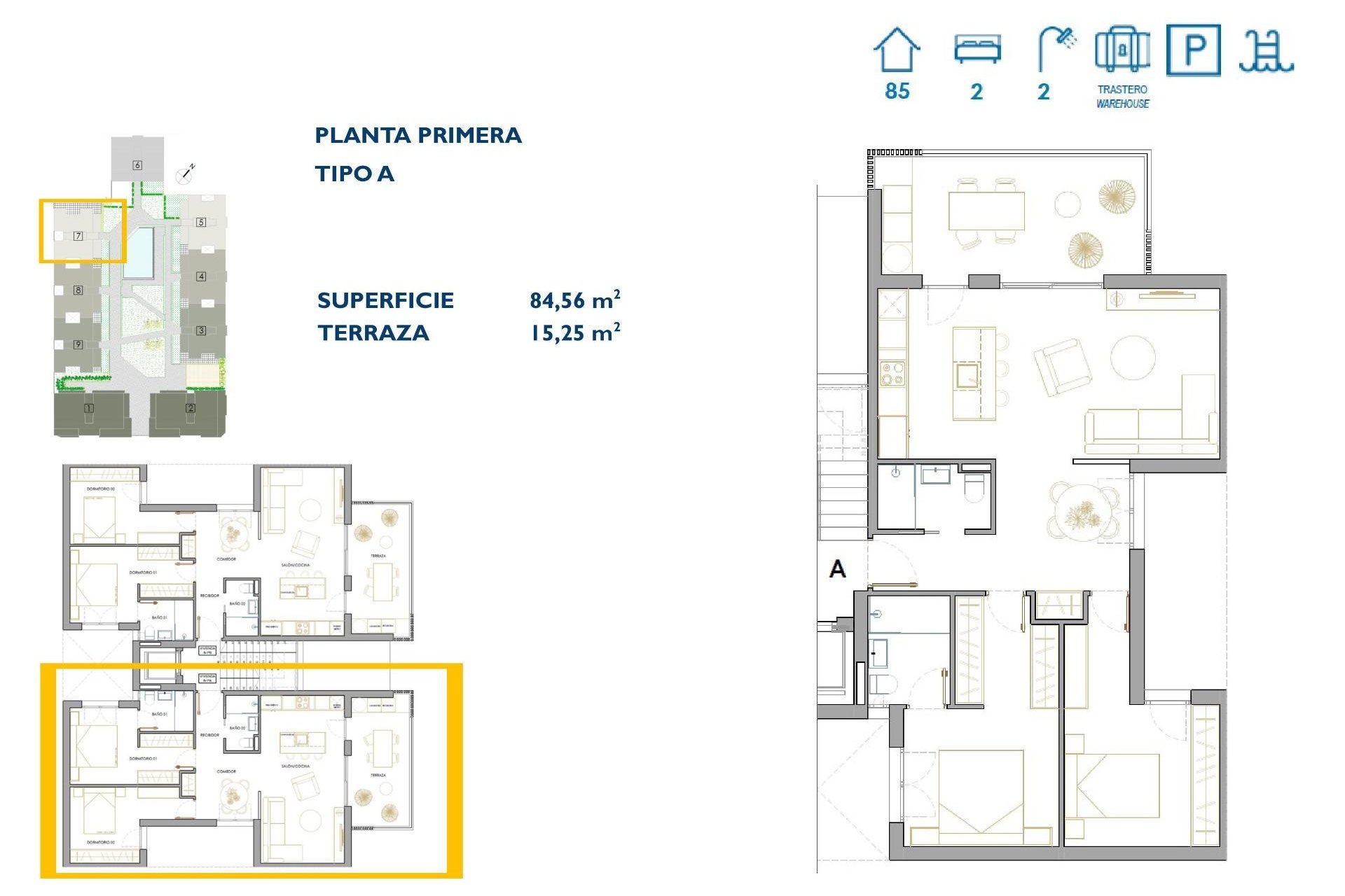 Nouvelle construction - Appartement -
San Pedro del Pinatar - Pueblo