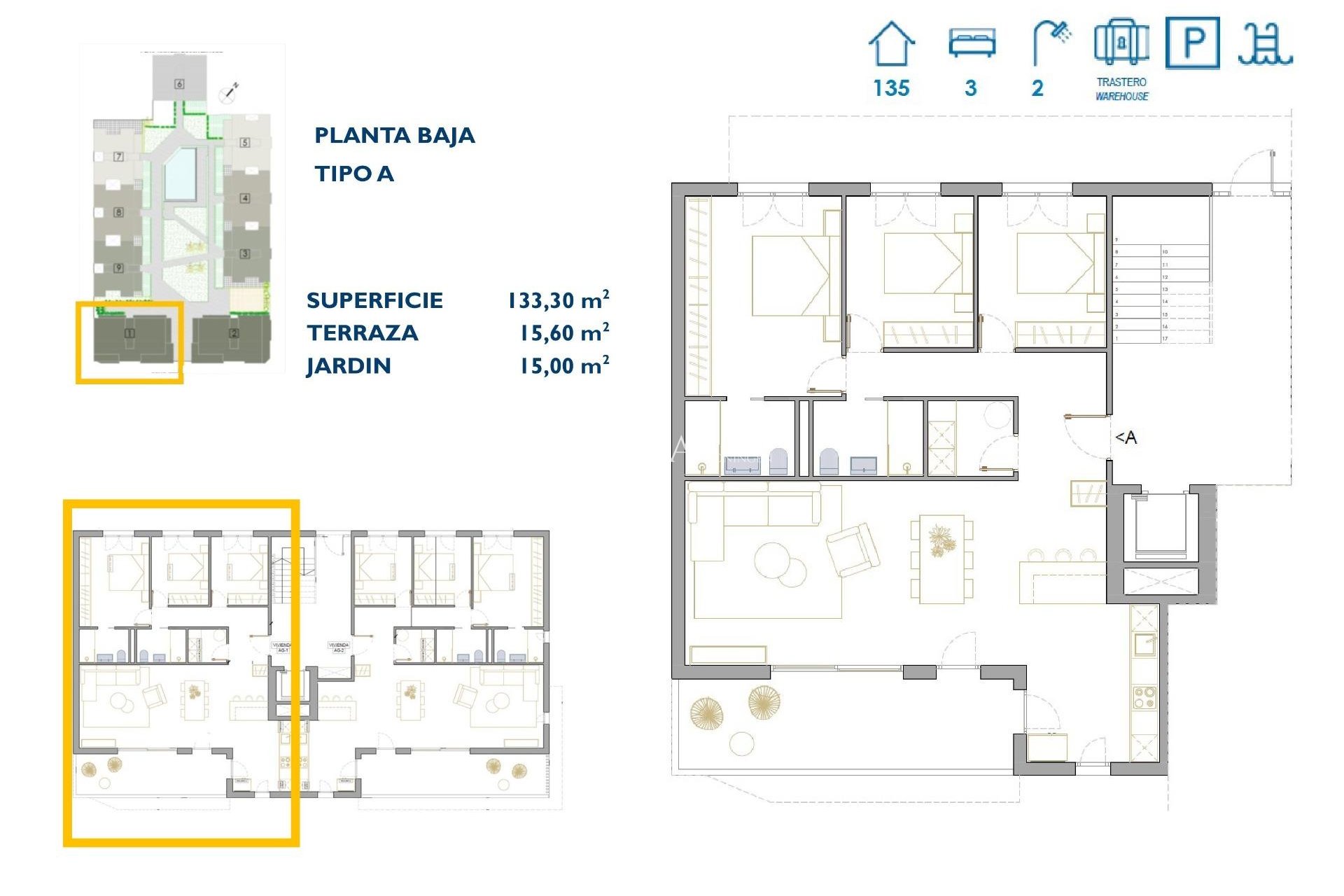 Nouvelle construction - Appartement -
San Pedro del Pinatar - Pueblo