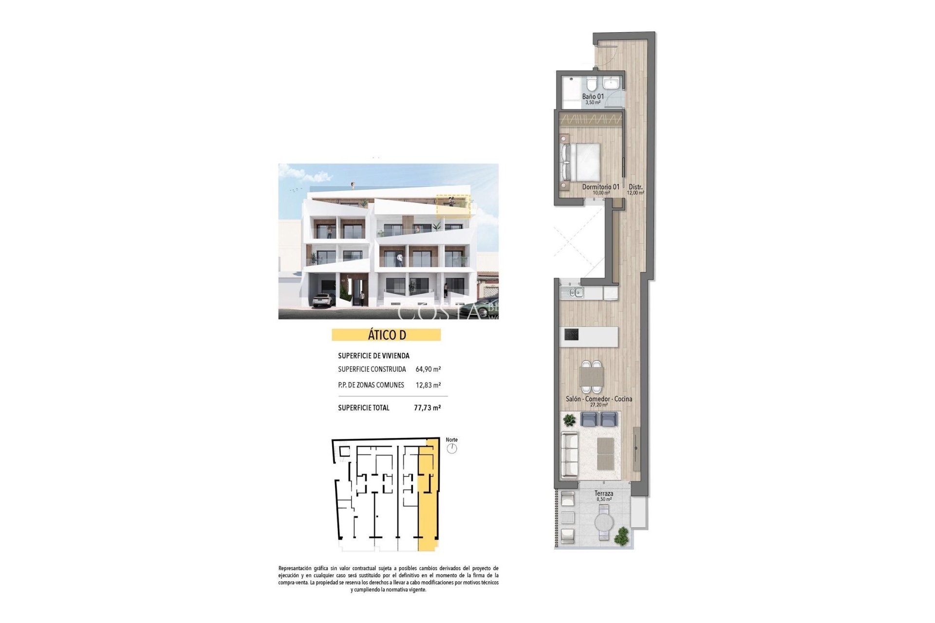 Nouvelle construction - Appartement -
Torrevieja - Playa del Cura