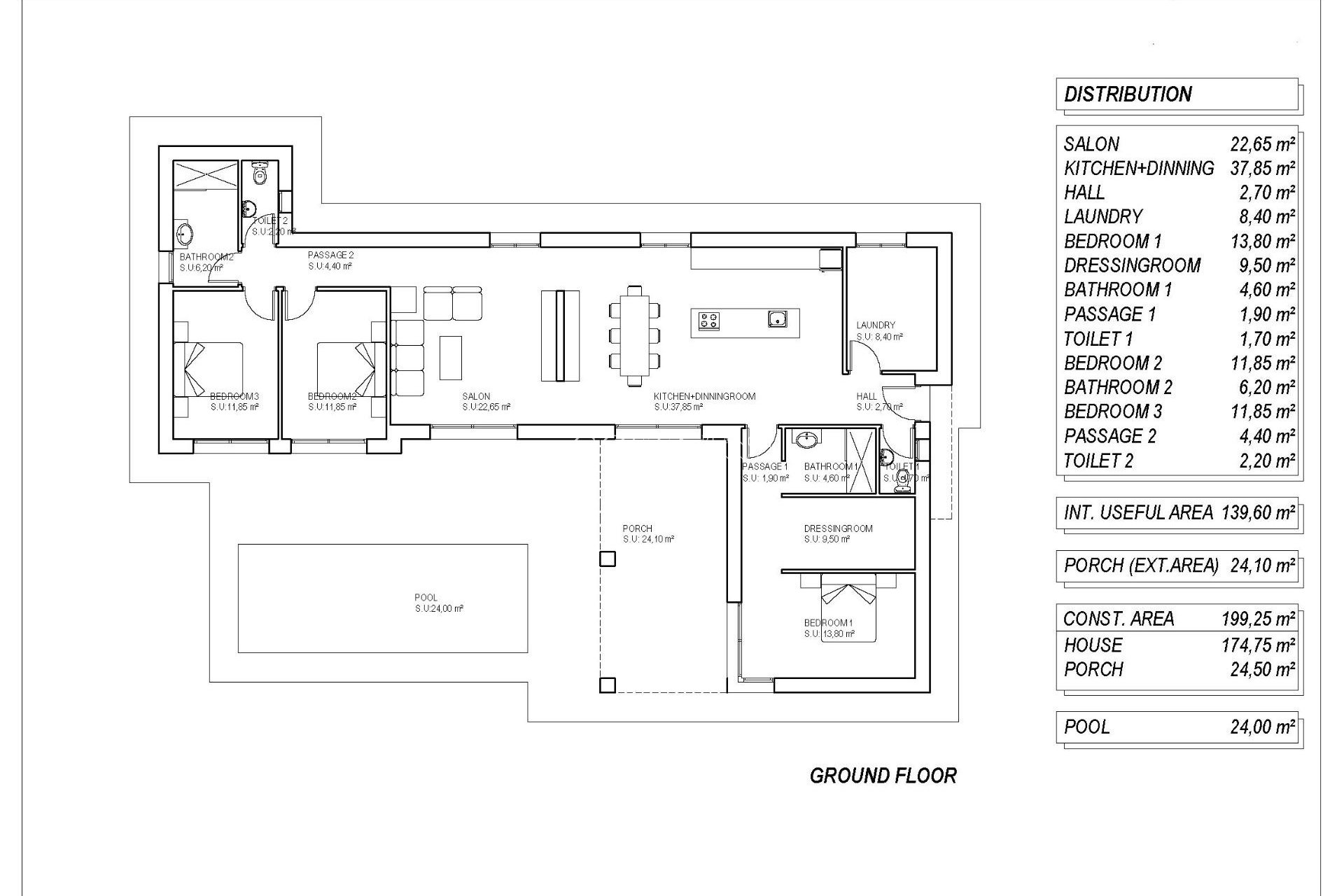 Nouvelle construction - Villa -
Pinoso - Campo