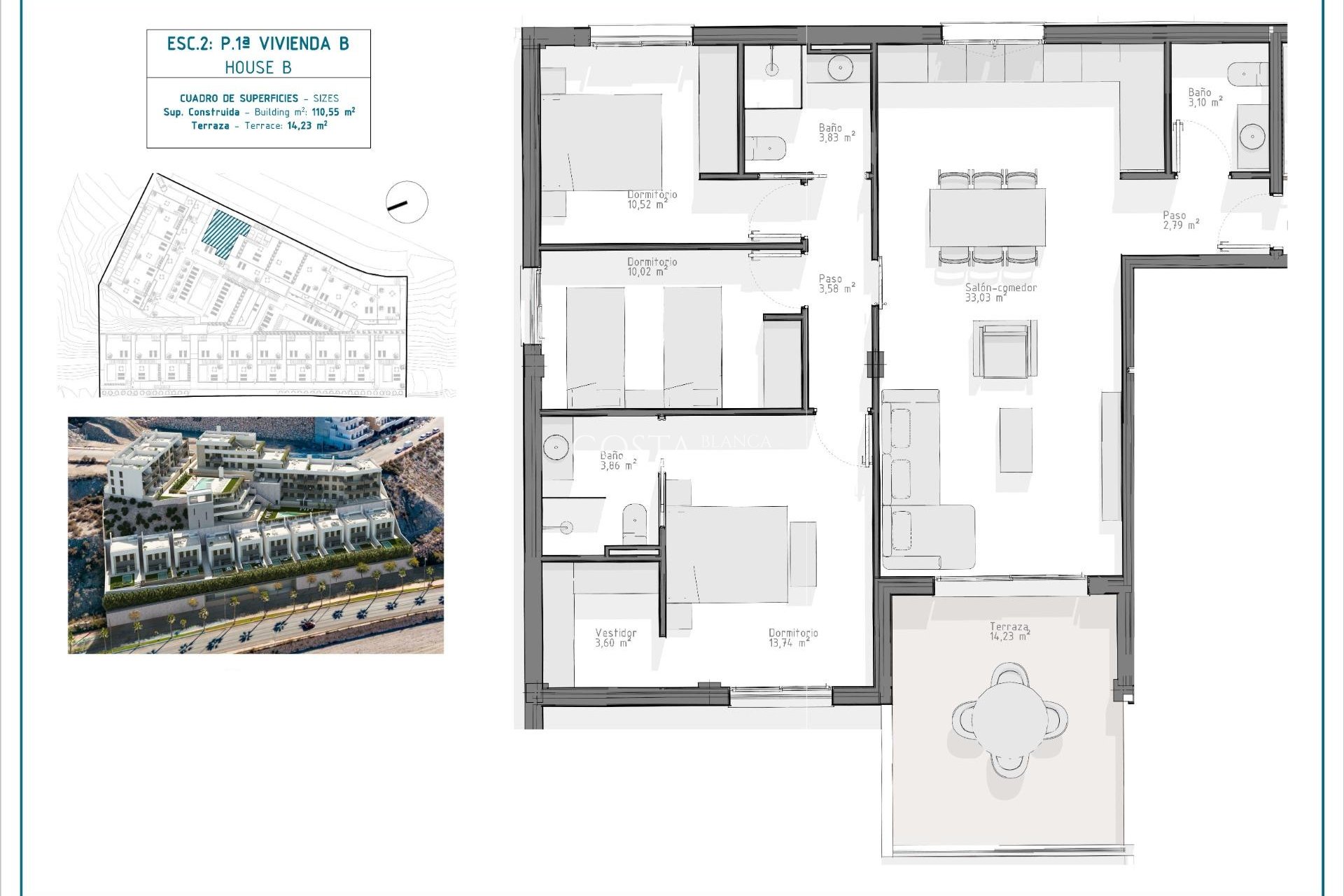 Nowy budynek - Apartament -
Aguilas - El Hornillo