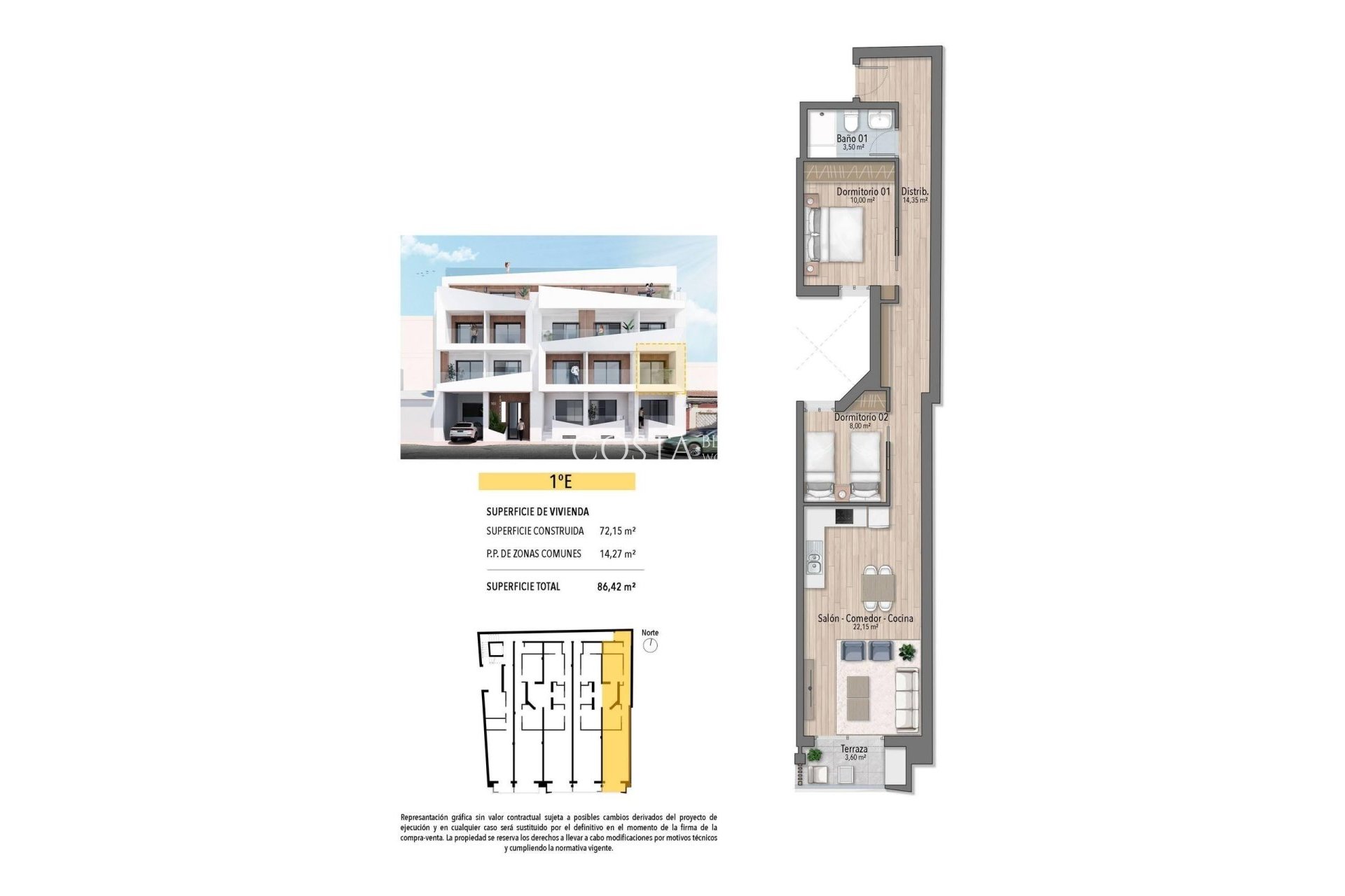 Nowy budynek - Apartament -
Torrevieja - Playa del Cura