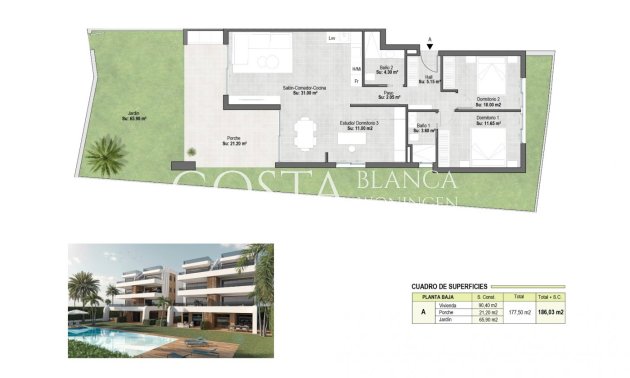 Nieuwbouw Woningen - Appartement -
Alhama De Murcia - Condado De Alhama