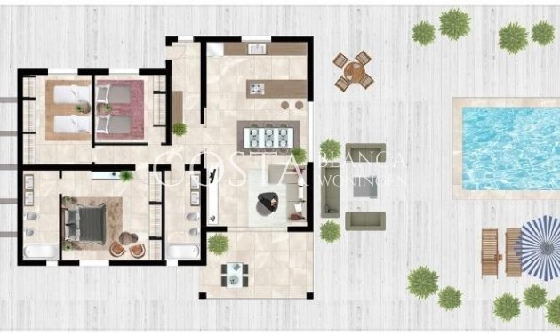 Nieuwbouw Woningen - Villa -
Hondón de las Nieves - La Canalosa