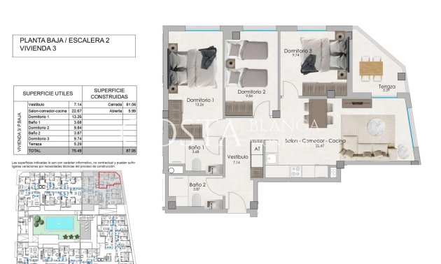 Nowy budynek - Apartament -
Santa Pola - Eroski