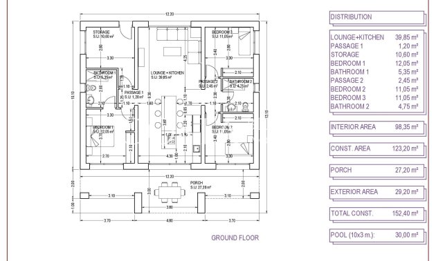 Nouvelle construction - Villa -
Pinoso - Campo